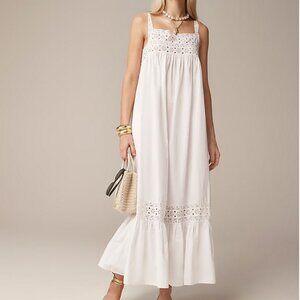 J. Crew Athena Dress in cotton poplin (white)